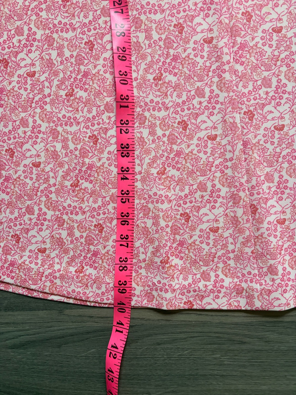 Vintage 1960s Pink Floral A-Line Dress Size M-L - Picture 6 of 9